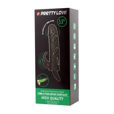 Pretty Love Penis Sleeve With Ball Strap