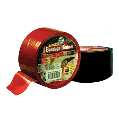 Bondage Ribbon kötöző szalag (fekete) 18m