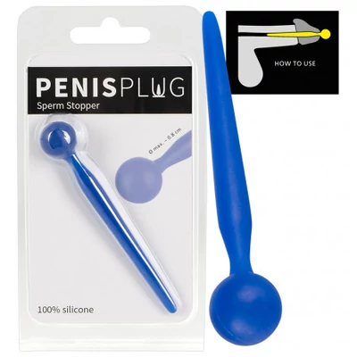 Dilator Sperm Stopper gömbös, szilikon húgycsőtágító dildó