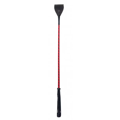Tringle Crop Bőr lovaglópálca (piros) 66 cm