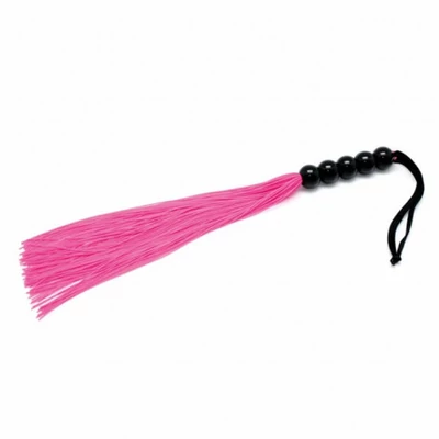 Whip Szilikon korbács (rózsaszín,fekete)
