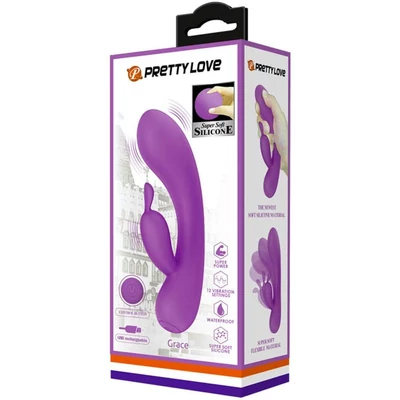 Pretty Love Grace Purple g-pont és csiklóizgatós flexibilis vibrátor