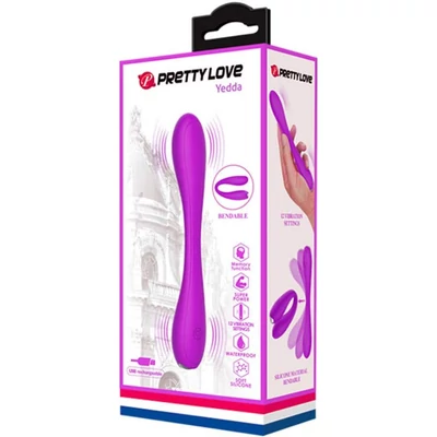 Pretty Love Yedda Purple g-pont és csiklóizgató hajlítható vibrátor