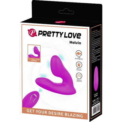 Pretty Love Melvin memória funkciós vibrátor vezeték nélküli távirányítóval