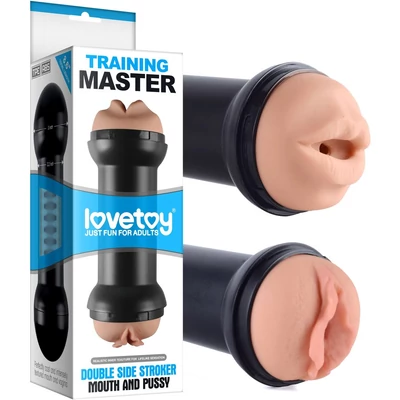 Training Master Double Side Stroker Pussy and Mouth Flesh