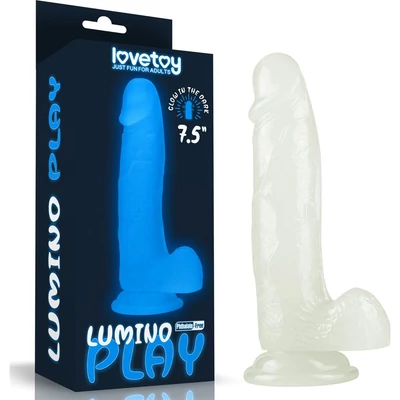 7.5'' Lumino Play dildó herékkel