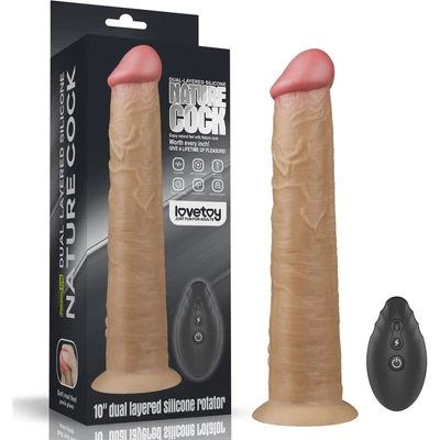 10'' Dual Layered Platinum Silicone Rotator