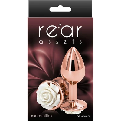 Rear Assets - Rose - Small - White fenékdugó