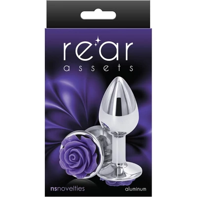 Rear Assets - Rose - Small - Purple fenékdugó