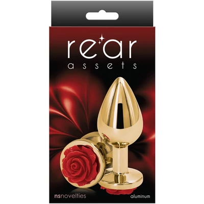 Rear Assets - Rose - Medium - Red fenékdugó