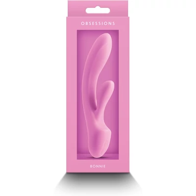 Obsession - Bonnie - Light Pink csikló és g-pontos vibrátor