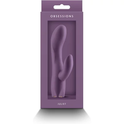 Obsessions - Juilet - Dark Purple csikló és g-pont izgató vibrátor