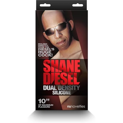Shane Diesel - Dual Density dildó herékkel és tapadókoronggal