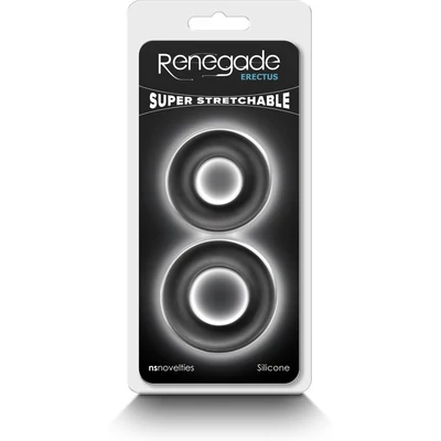 Renegade - Erectus - Black péniszgyűrű szett