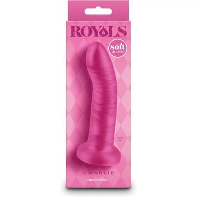 Royals - 5" Charlie -  Metallic Pink dildó