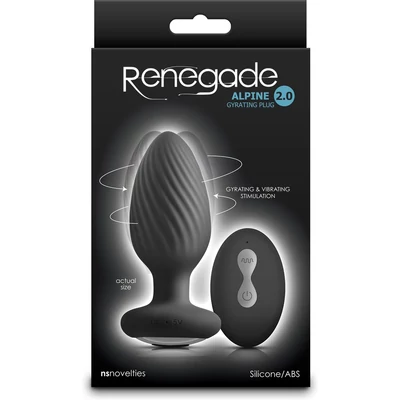 Renegade - Alpine 2.0 - Black vibrációs fenékdugó