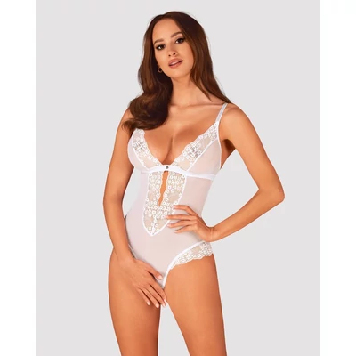 Heavenlly crotchless teddy  body fekete M/L