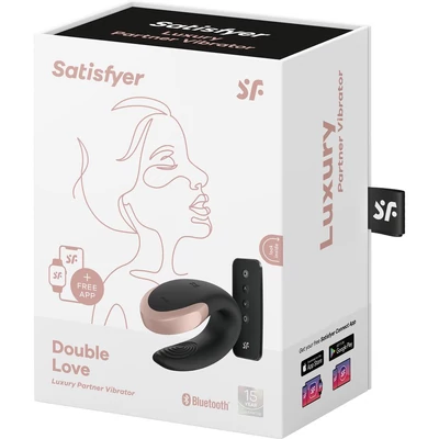 Double Love (Black) okostelefonról is vezélhető párvibrátor