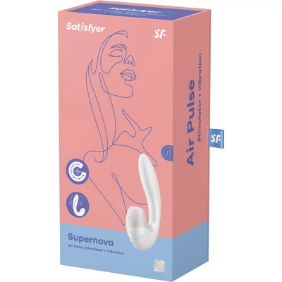 Supernova white 2 az 1-ben g-pontos, léghullámos vibrátor