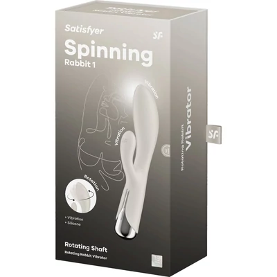 Spinning Rabbit 1 beige g-pontos és csiklóizgatós vibrátor