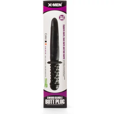 X-Men 13.8" Sword Handle Butt Plug Black II fenékdugó