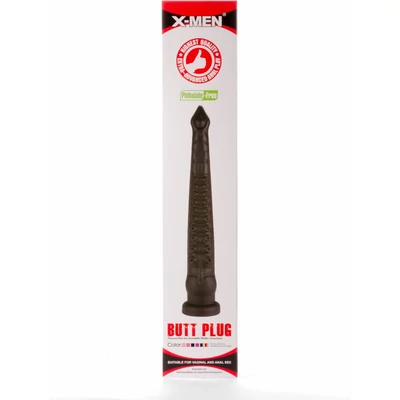 X-Men 23.23" Butt Plug PVC Black fenékdugó tapadókoronggal
