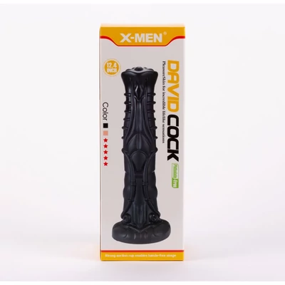 X-MEN David's 12.4" Cock Black II fenékdugó