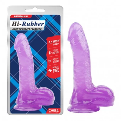 7.5 Inch herés, vízálló, letapasztható Dildó