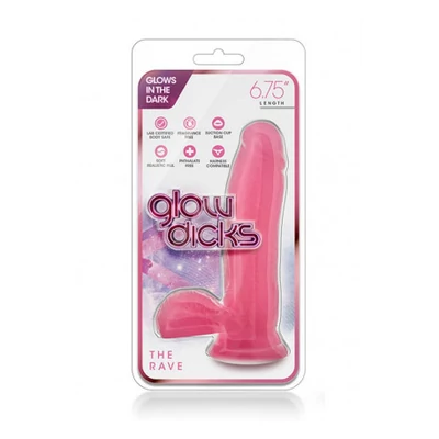 Glow Dicks herés, letapasztható dildó