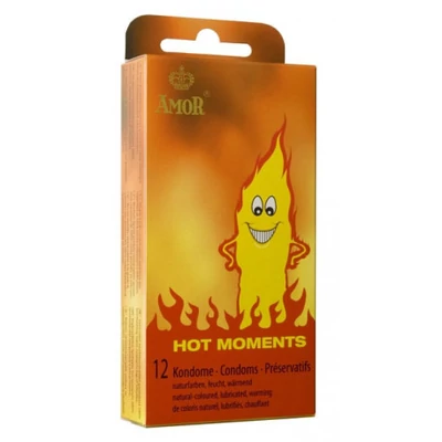 AMOR Hot Moments forrósító hatású óvszer 12 darab