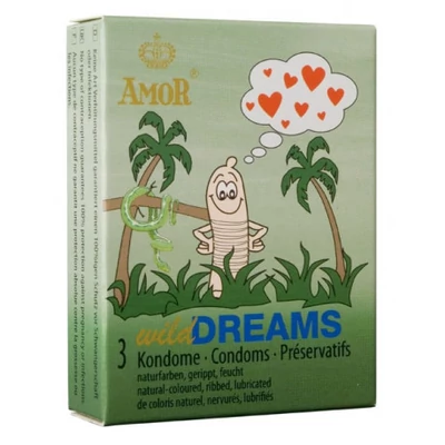 AMOR Wild Dreams bordázott óvszer 3 db