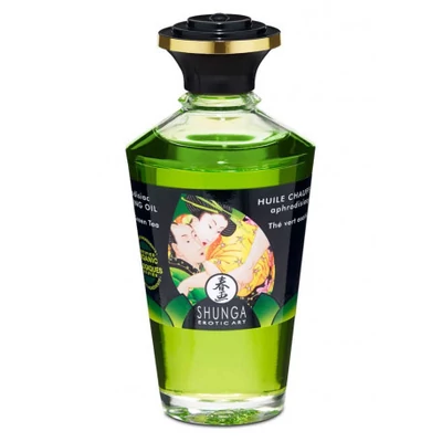 Shunga melegítő masszázsolaj-zöld tea 100ml