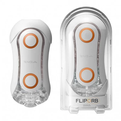 Tenga Flip Orb Crash - szuper maszturbátor (narancs-fehér)