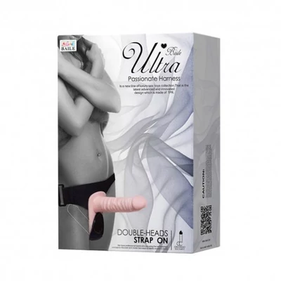 Passionate távirányítós, kétágú, vibrátoros csatolható dildó