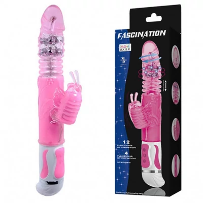 Fascination Bunny zselés anyagú kétmotoros forgó vibrátor