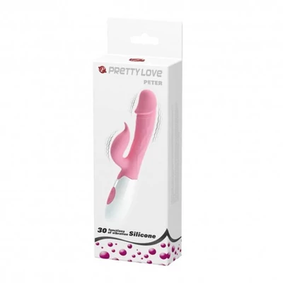 Pretty Love Peter Baby Pink vibrátor csiklóizgatóval