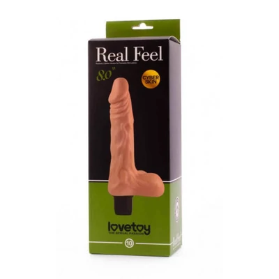 Real Feel Cyberskin erezett Vibrátor herével