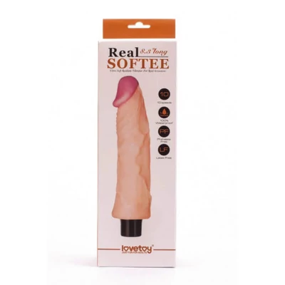 Real Softee erezett Vibrátoros Dildo 3
