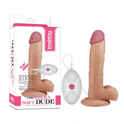 The Ultra Soft Dude - erezett puha Vibrátor herével