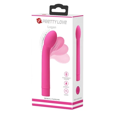 Pretty Love Logan Pink g-pontos vibrátor, kezdőknek is