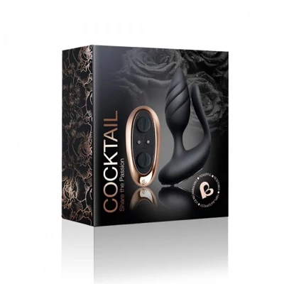Cocktail - Black pulzáló, vezeték nélküli multifunkciós vibrátor