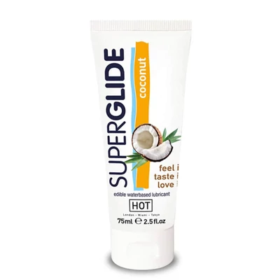 HOT Superglide vízbázisú gyümölcsös síkosító-kókusz 75ml